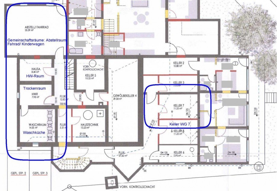 Grundriss-Kellerplan-Wg-7_geschw�rzt Etagenwohnung Eislingen