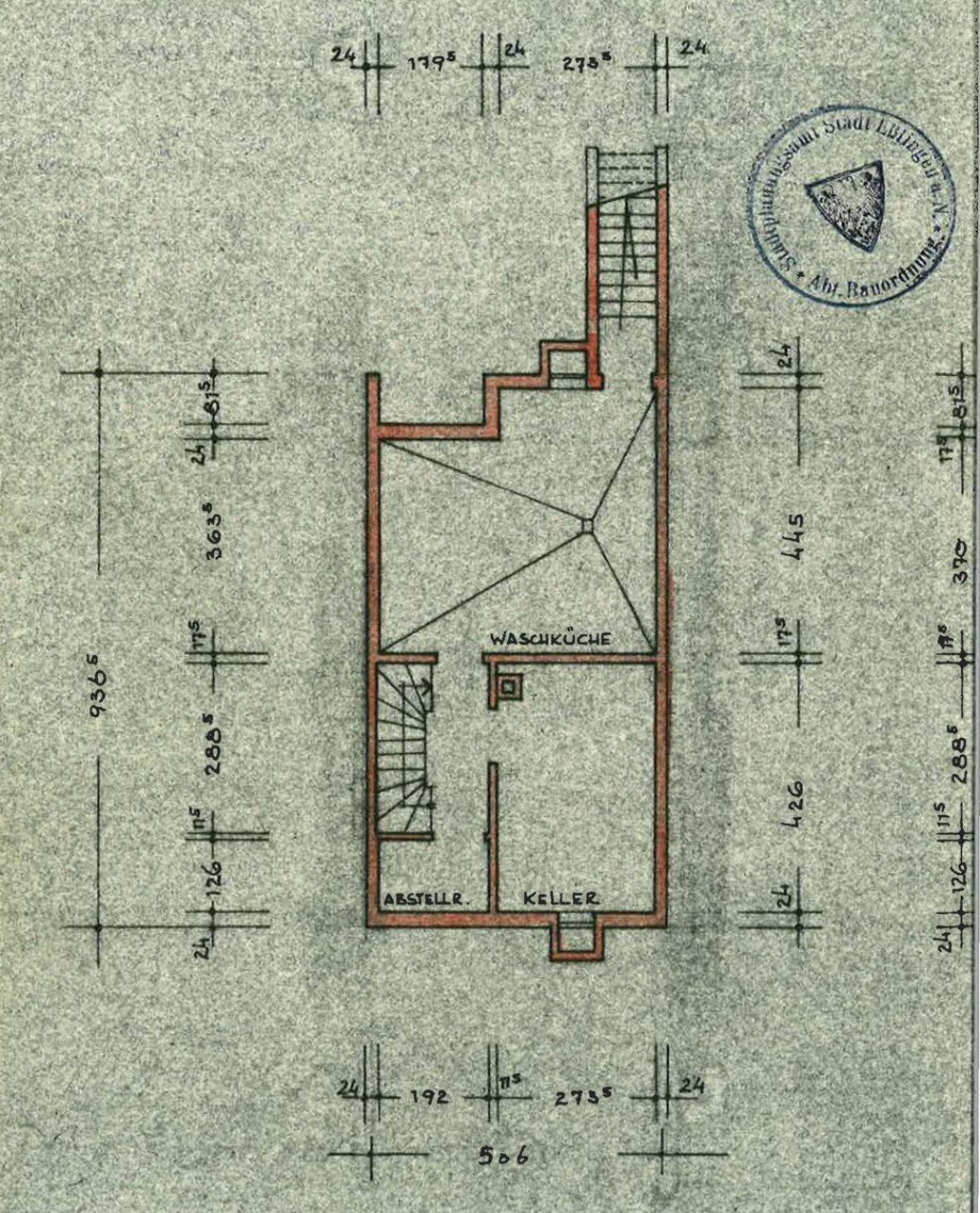 Grundriss UG Einfamilienhaus Esslingen-Zollberg