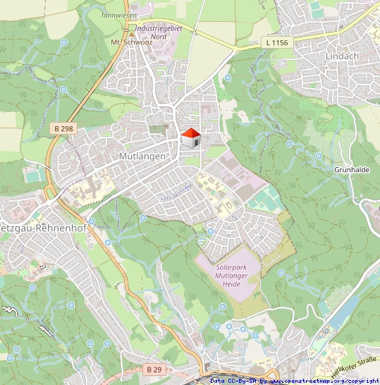 Lageplan Zweifamilienhaus Mutlangen
