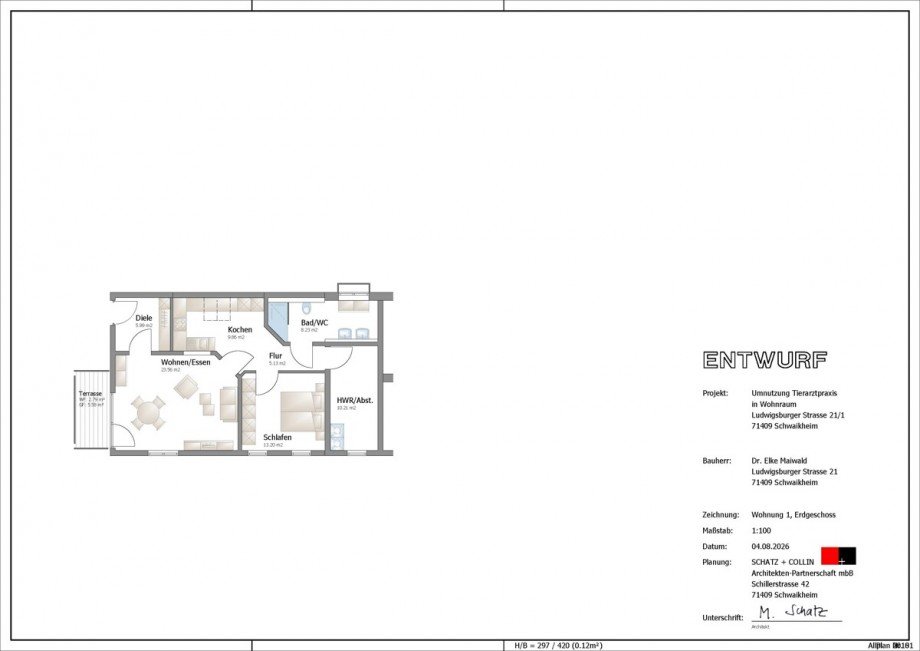 Grundriss-neu- wohnung 4 eg Haus Schwaikheim