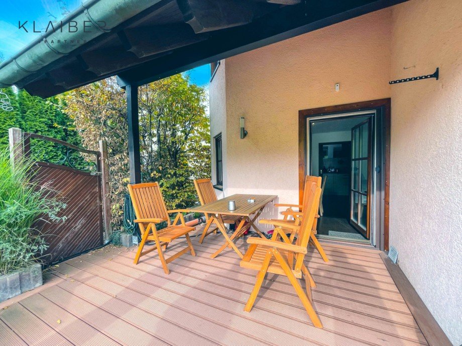 West-Terrasse Erdgeschosswohnung Ohmden