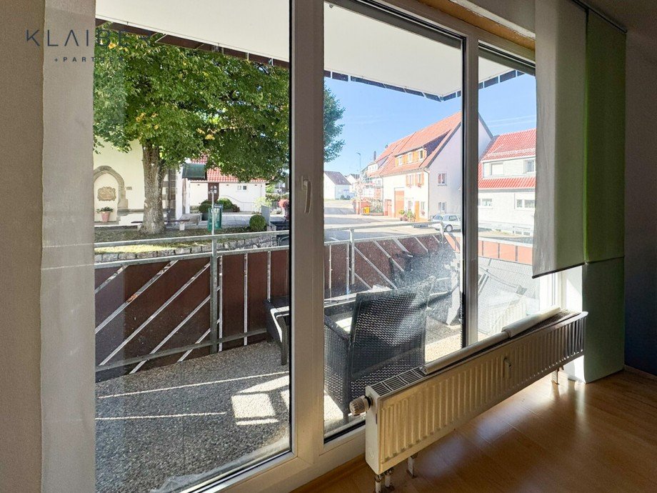 Wohnzimmer-Ausblick Etagenwohnung Schorndorf