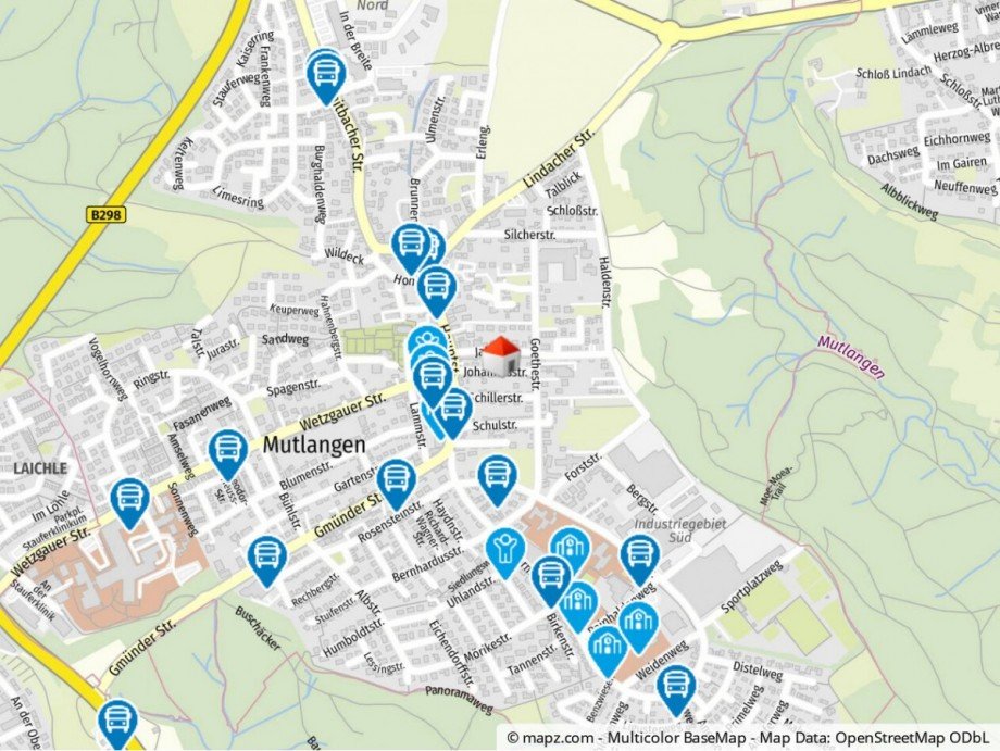 Geolyzer Kartenausschnitt Zweifamilienhaus Mutlangen