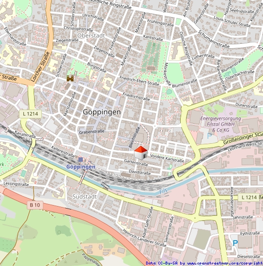 Lageplan Maisonettewohnung G�ppingen