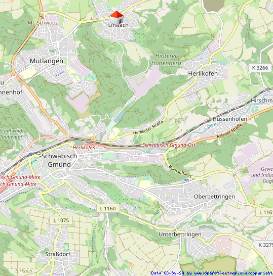 Lageplan Doppelhaush�lfte Schw�bisch Gm�nd