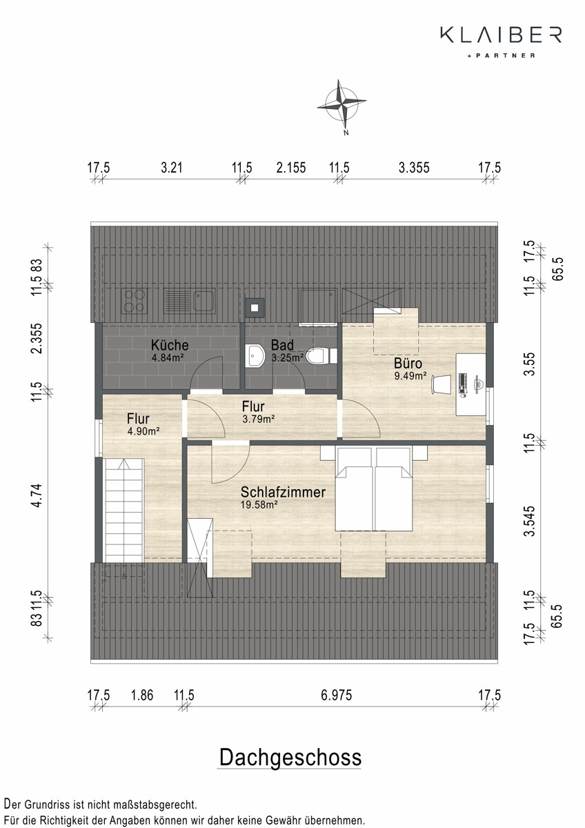 Dachgeschoss Zweifamilienhaus Ebersbach an der Fils