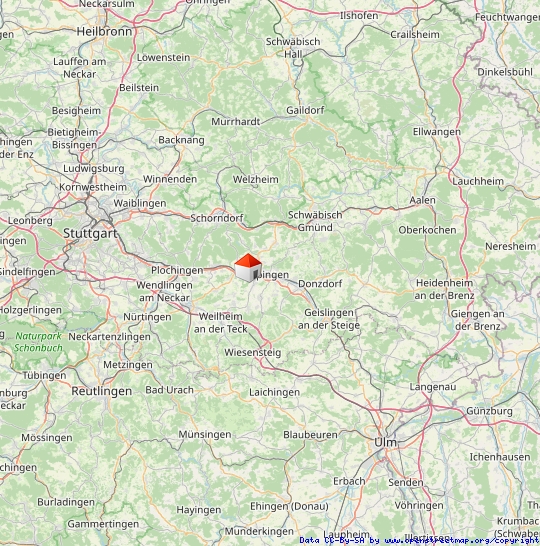 Verkehrslage Etagenwohnung G�ppingen / Faurndau