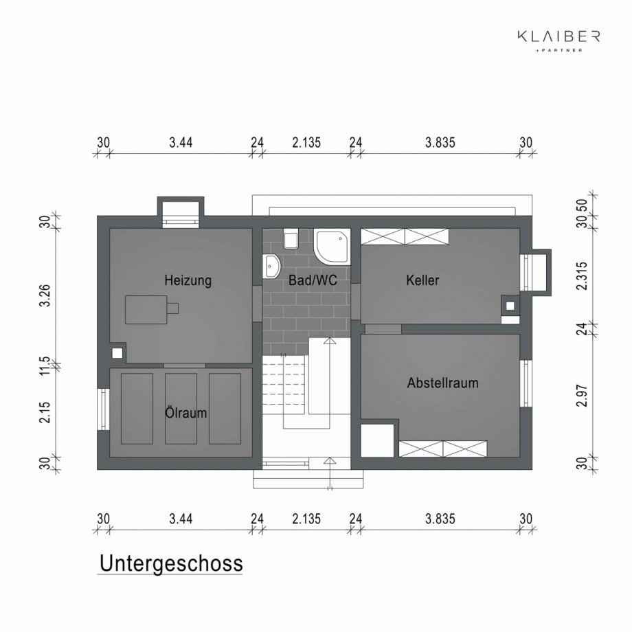 Grundriss-UG Einfamilienhaus Schw�bisch Gm�nd / Rechberg