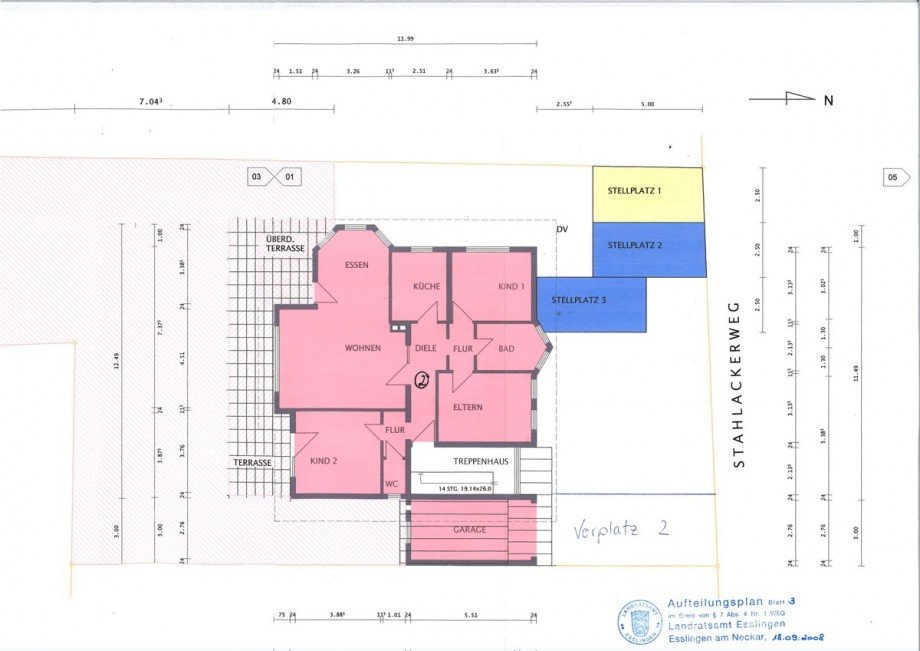 Grundrisse Wohnung Nr.2 Haus Ohmden