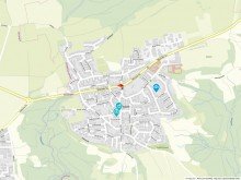 Geolyzer Kartenausschnitt Sch�nes Doppelhaus mit Kachelofen, Einbauk�che, Terrasse, TG mit Platz f�r 3 Autos !!!