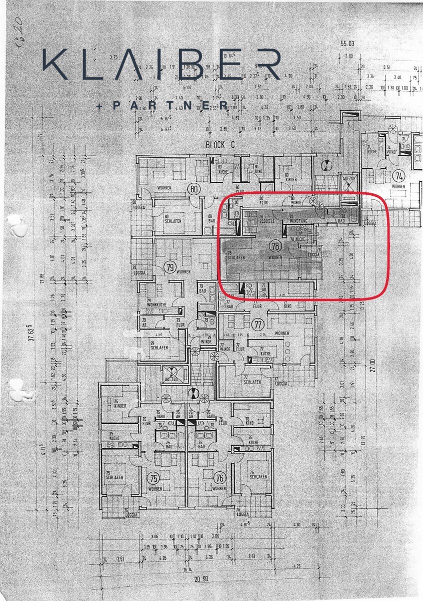 Grundriss Etagenwohnung G�ppingen / Faurndau