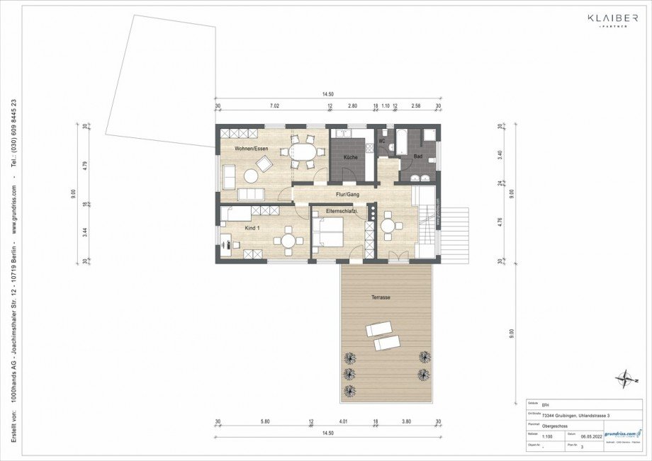 Grundriss OG Mehrfamilienhaus Gruibingen