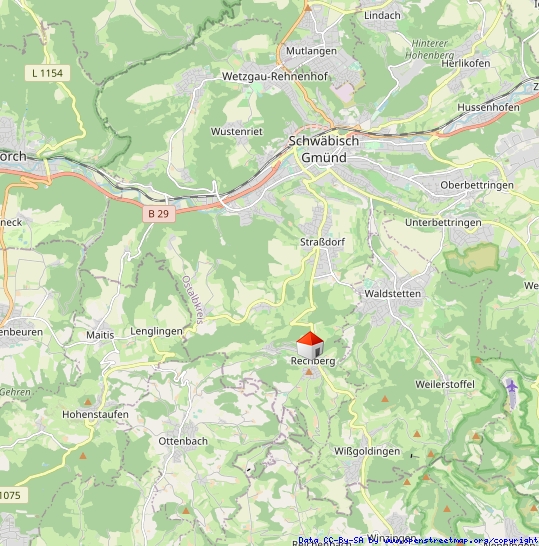 Lageplan Einfamilienhaus Schw�bisch Gm�nd / Rechberg