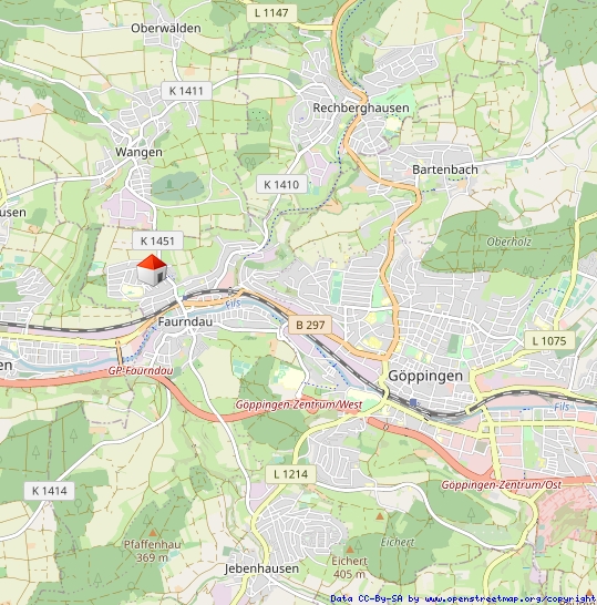 Lageplan Etagenwohnung G�ppingen / Faurndau