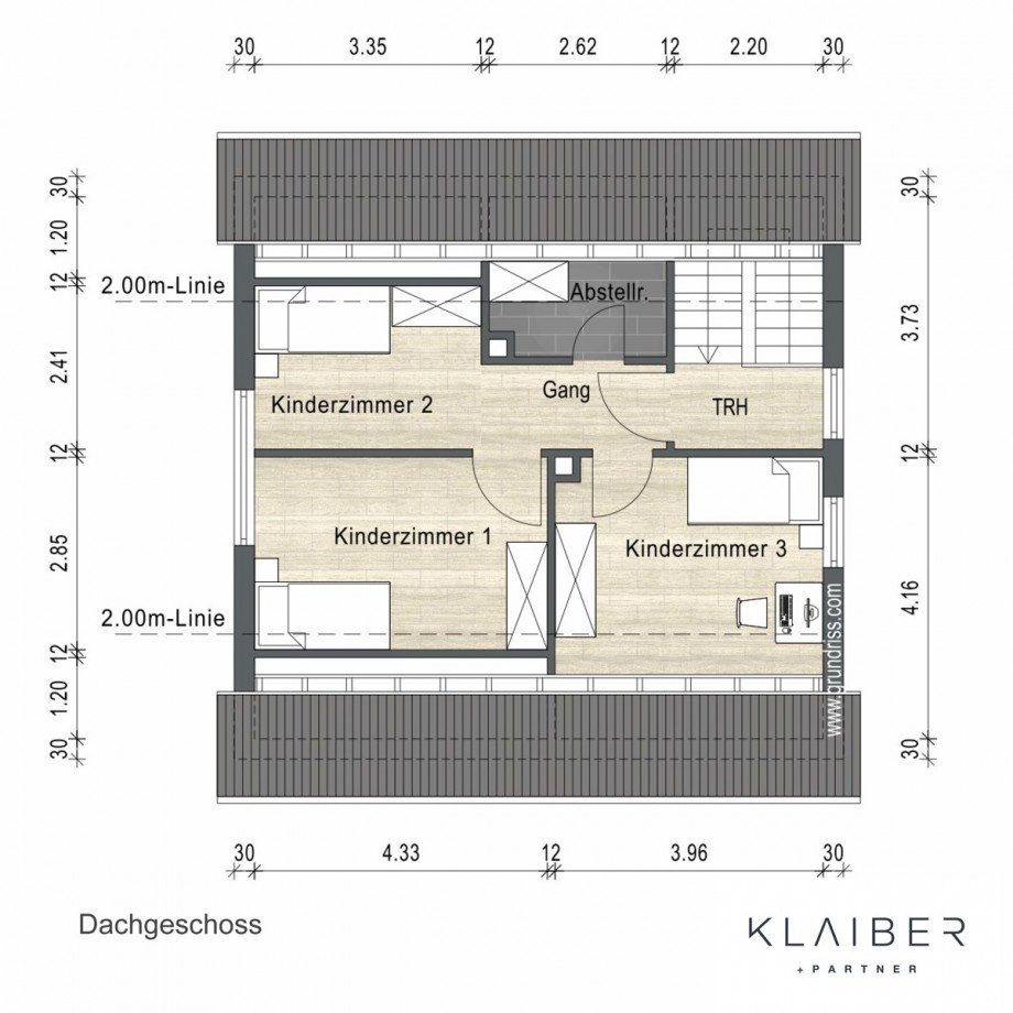 Grundriss OG Einfamilienhaus Diespeck