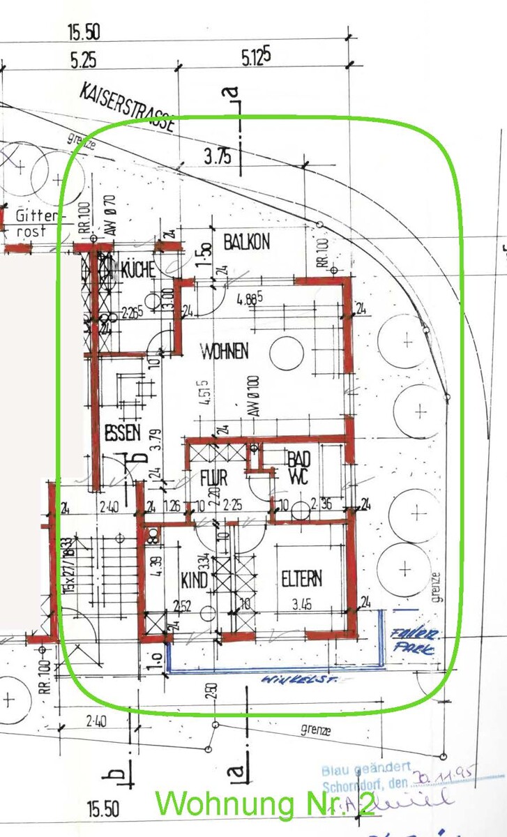 Grundriss Etagenwohnung Schorndorf