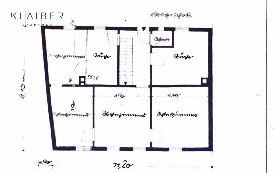 Grundriss EG Einfamilienhaus Schw�bisch Gm�nd / Rechberg