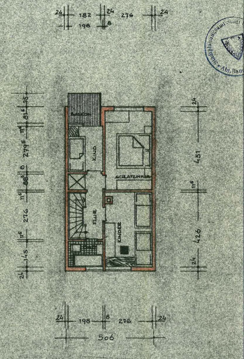 Grundriss OG Einfamilienhaus Esslingen-Zollberg